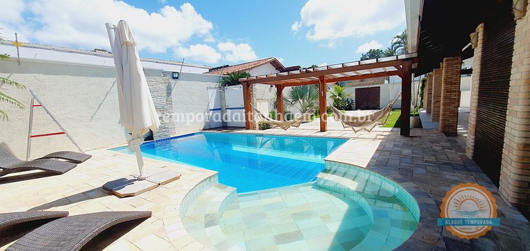 Casa grande na praia alugar, temporada, piscina climatizada