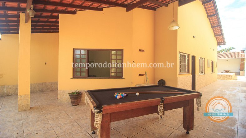 Casa na praia, piscina, Wi-Fi, SmartTV, Bilhar, 400mts mar.