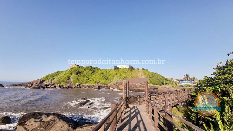 Casa para alugar na praia, 6 quartos, piscina aquecida