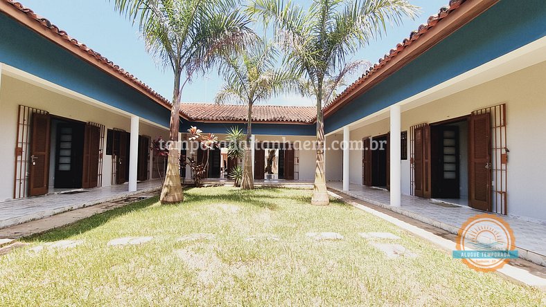 chácara na praia alugar, 4 suites, piscina, churrasqueira